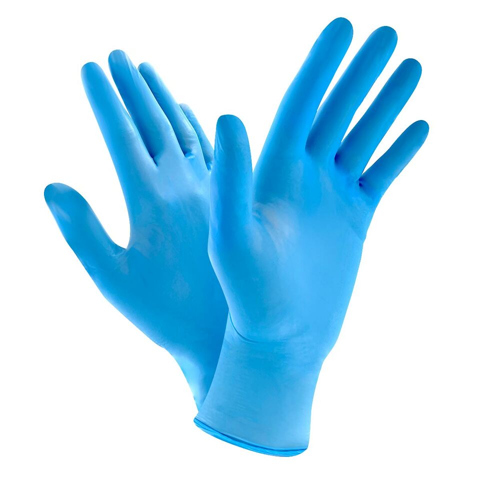 BLUE Nitrile Medical Examination Gloves - No Powder - BOX OR CASE