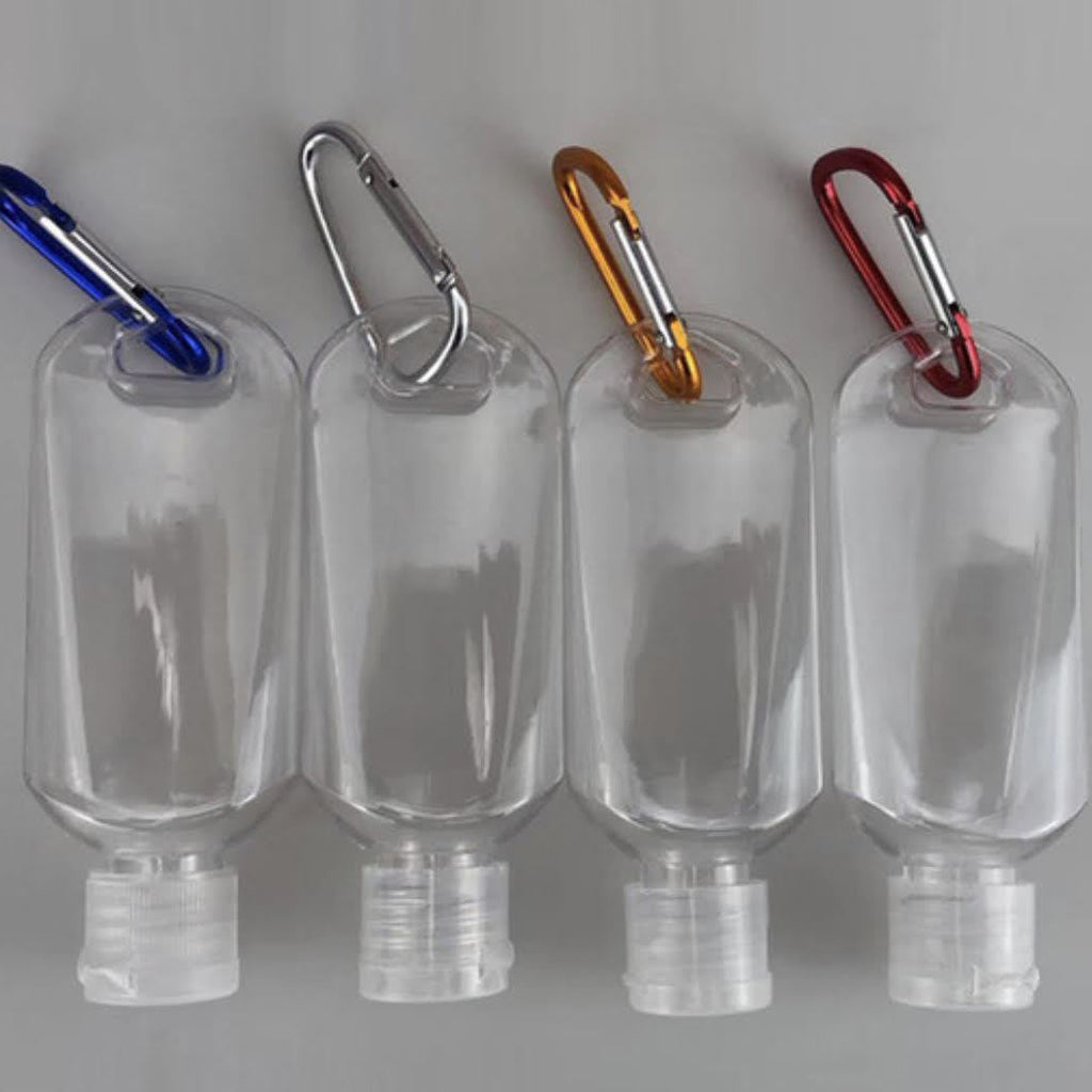 Two Ounce Bottle – Flip Cap Top with Carabiner Clip