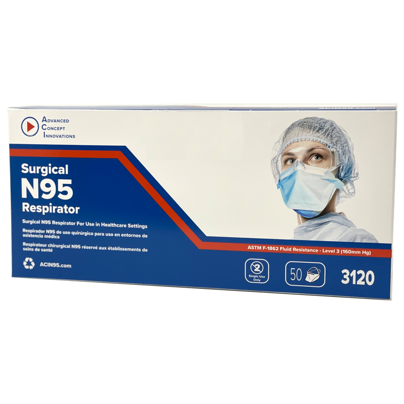 ACI Duckbill - 3120 - Surgical N95 Respirator Mask - Level 3