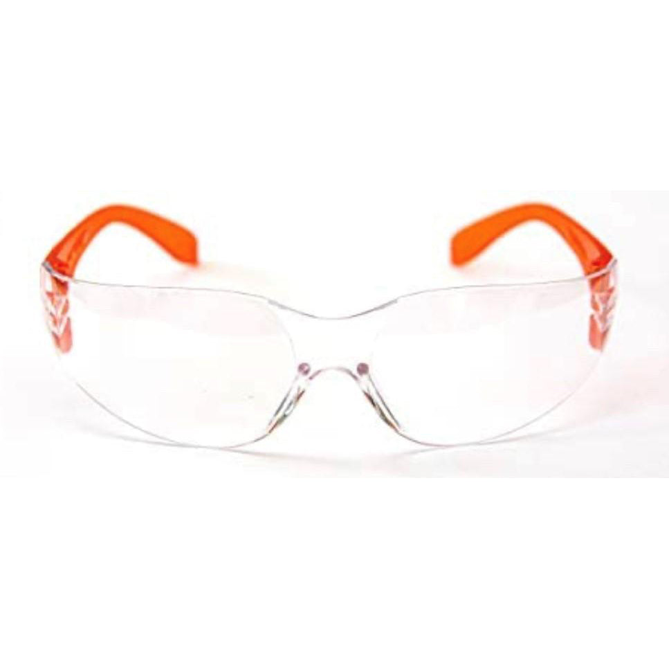 Safety Glasses-Impact Resistant & Clear Lenses - Various Colors - Individual or Multi-Pack