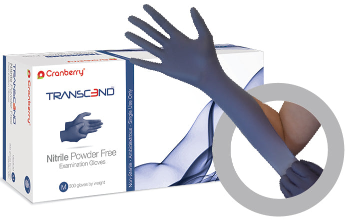 CRANBERRY Transcend Nitrile Gloves- 300 COUNT/BOX