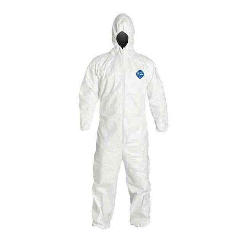 Tyvek Zip Coverall - With Hood - No Boot